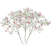 Kunstbloem Gipskruid Viette - 3x - 45 cm - roze - losse tak - kunst zijdebloem - Gypsophila - thumbnail