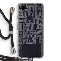 Moroccan Print: Pixel 3a Transparant Hoesje met koord