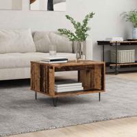 Salontafel Oud hout 60 x 50 x 40 cm Bewerkt hout