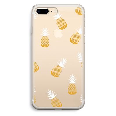 Ananasjes: iPhone 7 Plus Transparant Hoesje