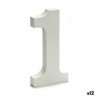 Cijfer Pincello 1 Wit 1,8 x 21 x 17 cm (12 Stuks)