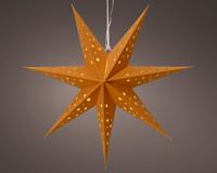 Ster LED karton 40cm met timer Amber