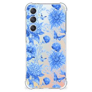 Case voor Samsung Galaxy S23 FE Flowers Blue