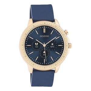 OOZOO Smartwatch Rubber Blauw/Rosé Goud | Q00326