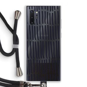 Moroccan stripes: Samsung Galaxy Note 10 Plus Transparant Hoesje met koord