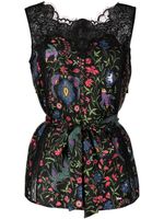 SHIATZY CHEN haut Flowerful Collection - Noir