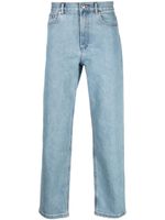 A.P.C. jean droit à effet délavé - Bleu
