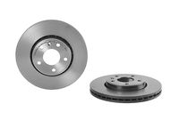 COATED DISC LINE BREMBO, Remschijftype: Binnen geventileerd, u.a. für Renault, Nissan, Opel, Vauxhall