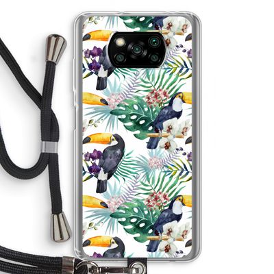 Tukans: Xiaomi Poco X3 Pro Transparant Hoesje met koord