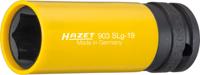 HAZET Krachtdopsleutel 903SLG-19 · 1/2 inch (12,5 mm) vierkant hol · Buiten-zeskant-tractieprofiel · SW 19 mm