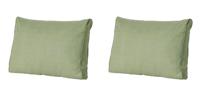 Lounge rug Basic green 73 cm x 43 cm (2 stuks) Madison - Madison