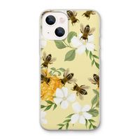 No flowers without bees: iPhone 13 mini Transparant Hoesje