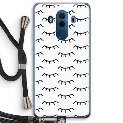 Wimpers: Huawei Mate 10 Pro Transparant Hoesje met koord
