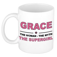 Grace The woman, The myth the supergirl cadeau koffie mok / thee beker 300 ml - thumbnail