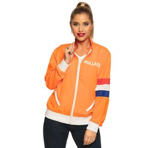 Oranje/holland fan artikelen kleding trainingsjasje maat M/L