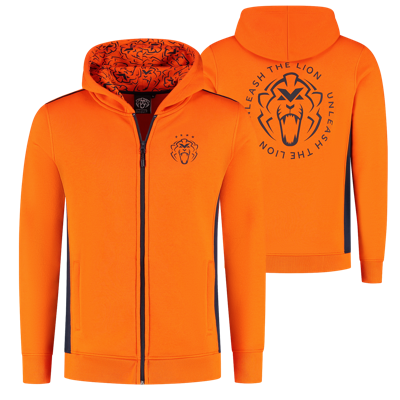 Zip-Hoodie - Oranje - Unleash The Lion - XXXL - Max Verstappen