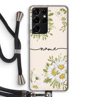 Daisies: Samsung Galaxy S21 Ultra Transparant Hoesje met koord