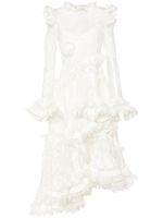 ZIMMERMANN Gelaagde maxi-jurk met bloemenpatch - Wit - thumbnail