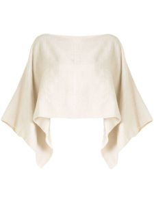 VOZ top crop en maille - Blanc