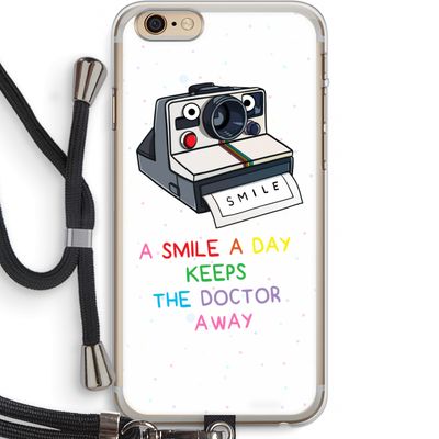 Smile: iPhone 6 PLUS / 6S PLUS Transparant Hoesje met koord