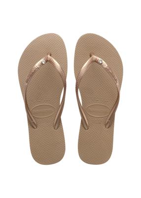 Havaianas Slim crystal SW II rose gold Rose maat 3940