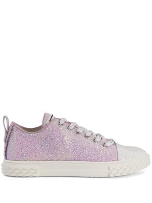 Giuseppe Zanotti baskets à paillettes - Rose