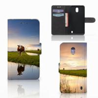 Nokia 2 | Telefoonhoesje | Met pasjeshouder | Koe