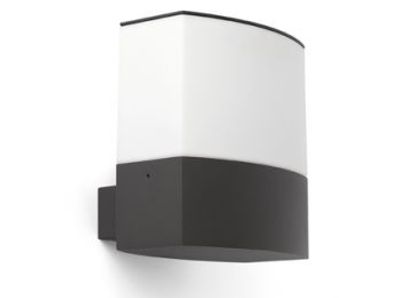 Wandlamp staand Datna grijs met E27 fitting aluminium en kunststof Spaans Design Faro