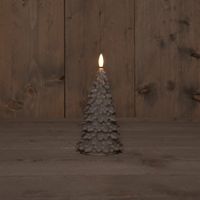 B.O.T. 3D Wick Taupe Christmas Tree Wax 9,5X20 cm - Anna's Collection - thumbnail