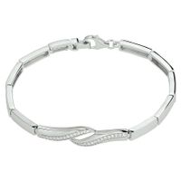 TFT Armband Zilver Zirkonia 7 mm 18,5 cm - thumbnail