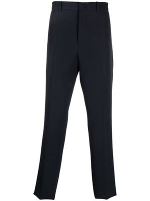 Jil Sander pantalon de costume en maille - Bleu