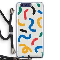 Illustratieve pop 2: Honor 9 Transparant Hoesje met koord