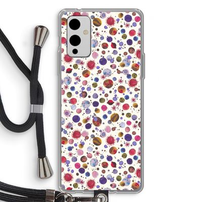 Planets Space: OnePlus 9 Transparant Hoesje met koord