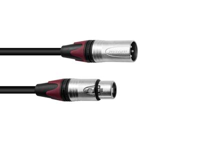 PSSO XLR Cable COL 3-pin 7.5m bk Neutrik