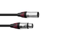 PSSO XLR Cable COL 3-pin 7.5m bk Neutrik