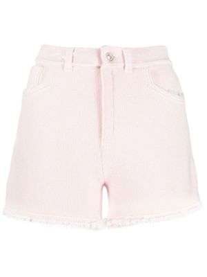 Barrie short en maille fine à franges - Rose