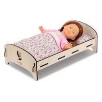 Corolle - houten poppenbed floral Corolle - houten poppenbed floral