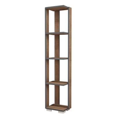 Homemania Boekenkast Nicol 33,6x25,8x153 cm walnootkleurig