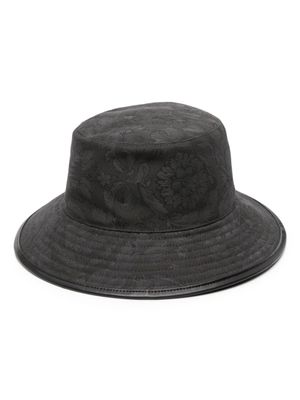 Versace bob à motif Barocco - Gris