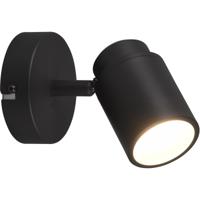 Mat Zwarte LED Wandspot - GU10 Fitting - IP44 Spatwaterdicht