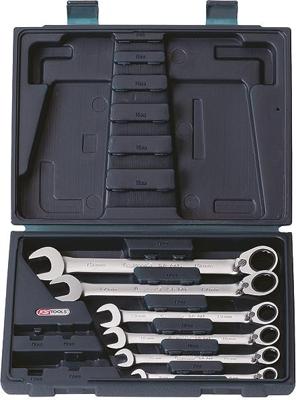 KS TOOLS Set of ratchet wrenches switchable 6 pcs.