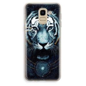 Darkness Tiger: Samsung Galaxy J6 (2018) Transparant Hoesje