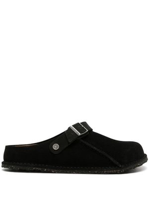 Birkenstock chaussons en daim Lutry Premium - Noir