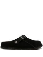 Birkenstock chaussons en daim Lutry Premium - Noir