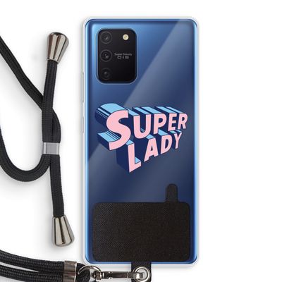 Superlady: Samsung Galaxy Note 10 Lite Transparant Hoesje met koord