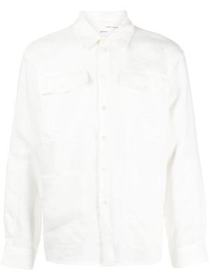 Isabel Benenato chemise à poche à rabat - Blanc
