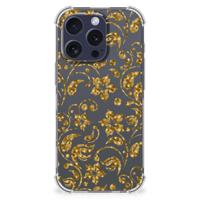 iPhone 16 Pro Max Case Gouden Bloemen