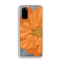 Orange Ellila flower: Samsung Galaxy S20 Transparant Hoesje