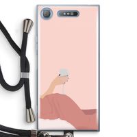 Wine: Sony Xperia XZ1 Transparant Hoesje met koord