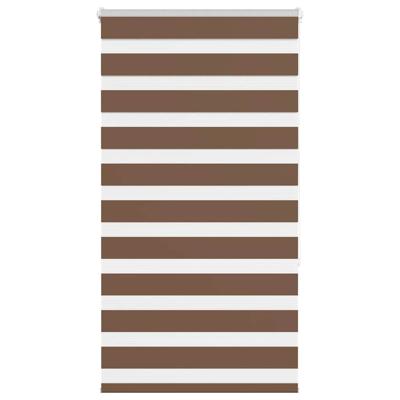 Zebra rolgordijn 90x150 cm stofbreedte 85,9 cm polyester bruin